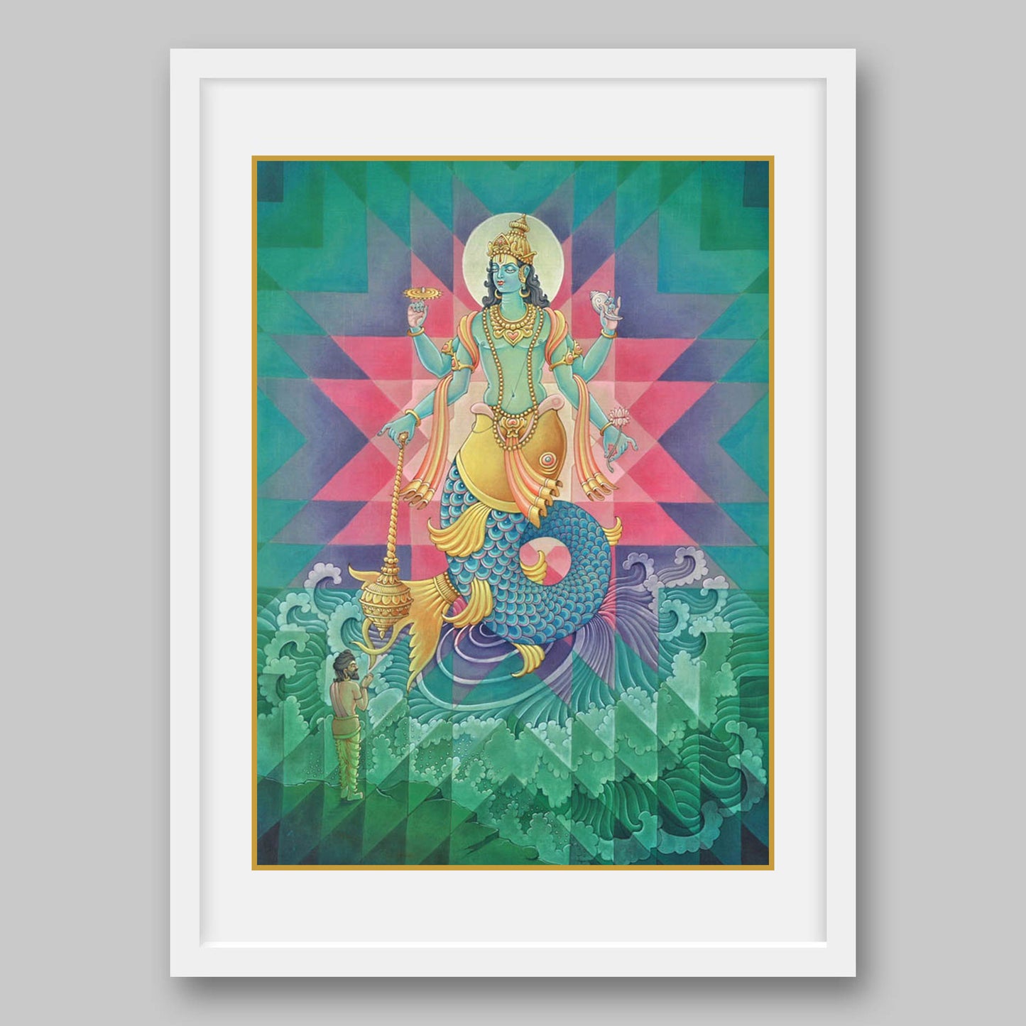 Matsya Avatar – High Quality Print of Artwork by Pieter Weltevrede - Sagar World
