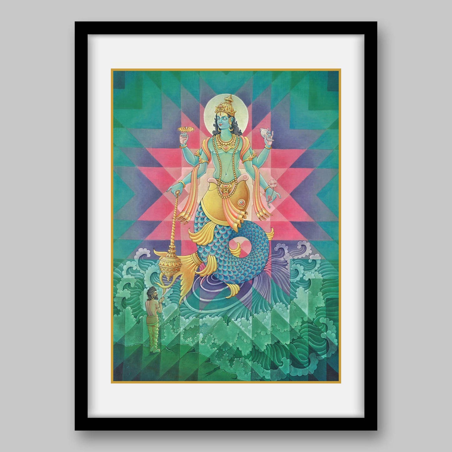 Matsya Avatar – High Quality Print of Artwork by Pieter Weltevrede - Sagar World