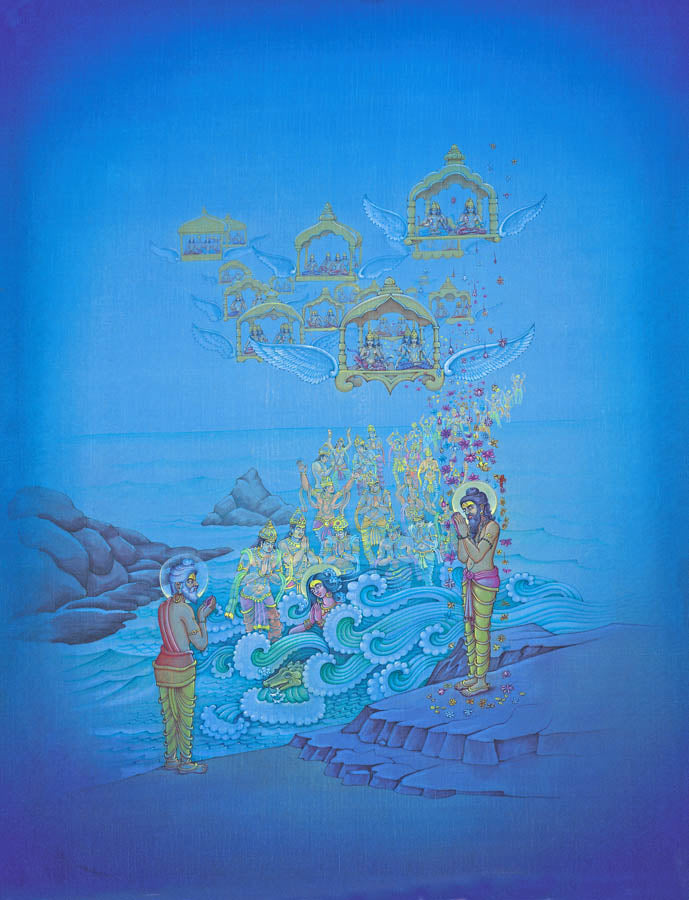 Sagar’s son attaining salvation at Ganga Sagar – High Quality Print of Artwork by Pieter Weltevrede