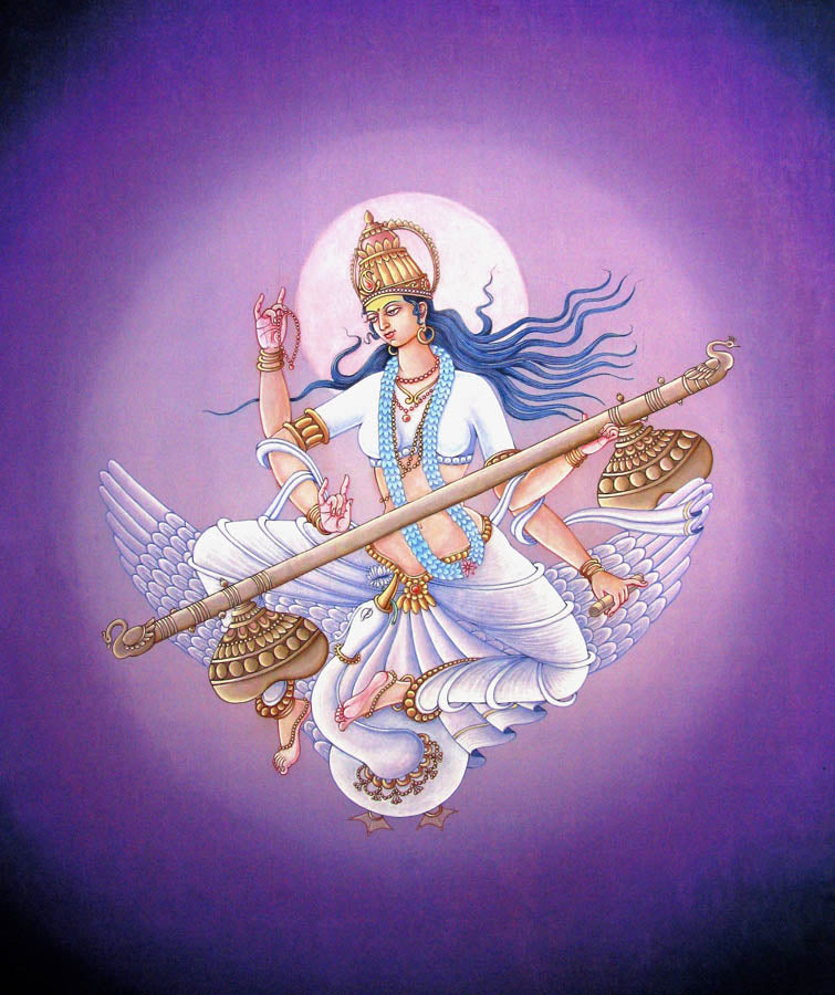 Saraswati – High Quality Print of Artwork by Pieter Weltevrede - Sagar World