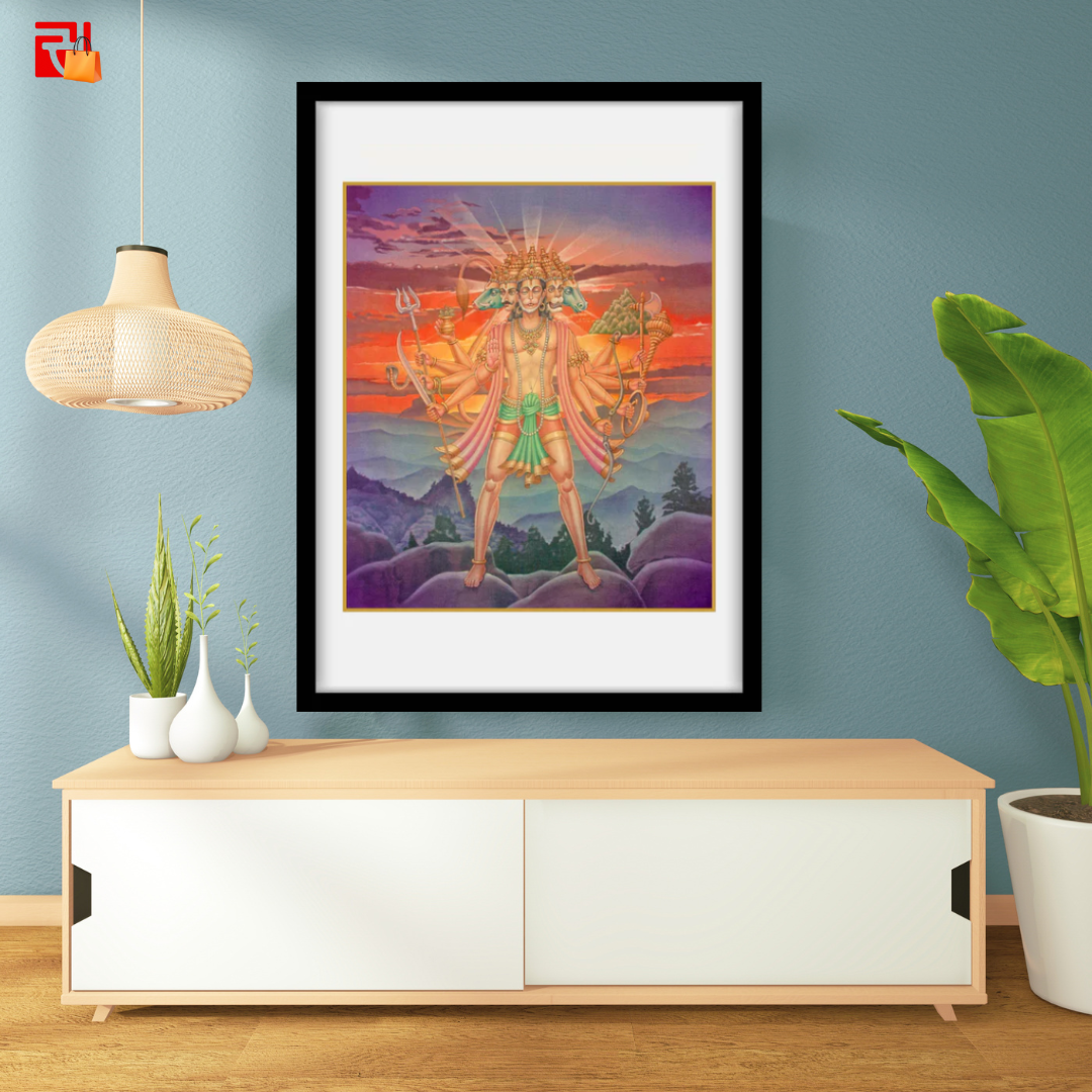 Panchamukhi Hanuman – High Quality Print of Artwork by Pieter Weltevrede