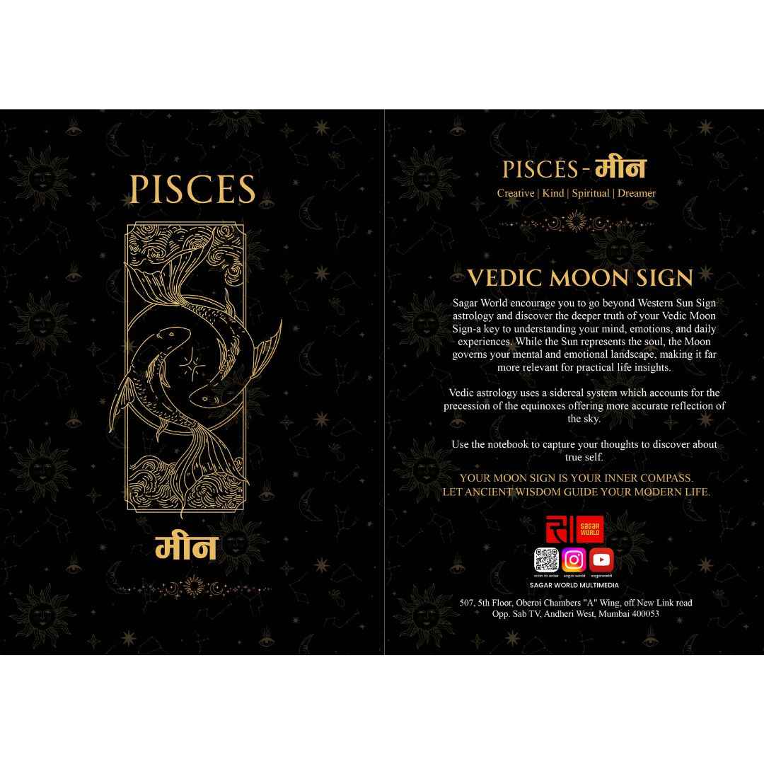 Meen Moon Sign Personal Diary – Flow with Compassion, Dreams & Spiritual Wisdom