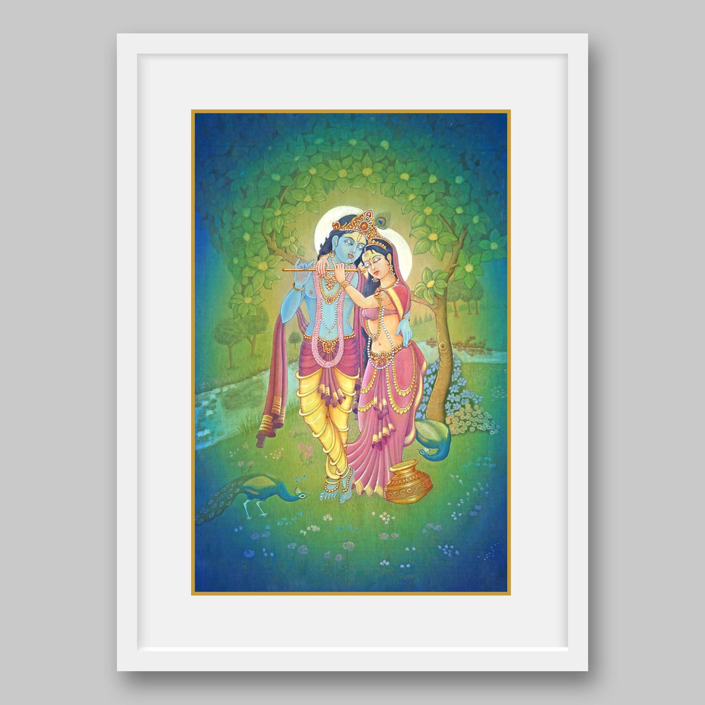 Radha Krishna - High Quality Print of Artwork by Pieter Weltevrede - Sagar World