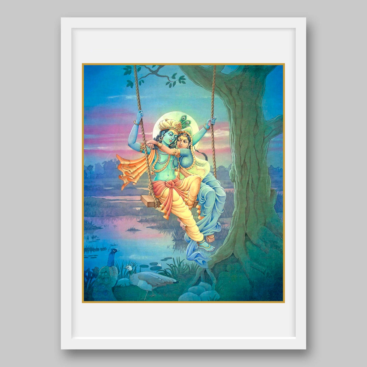 Radha Krishna - High Quality Print of Artwork by Pieter Weltevrede - Sagar World