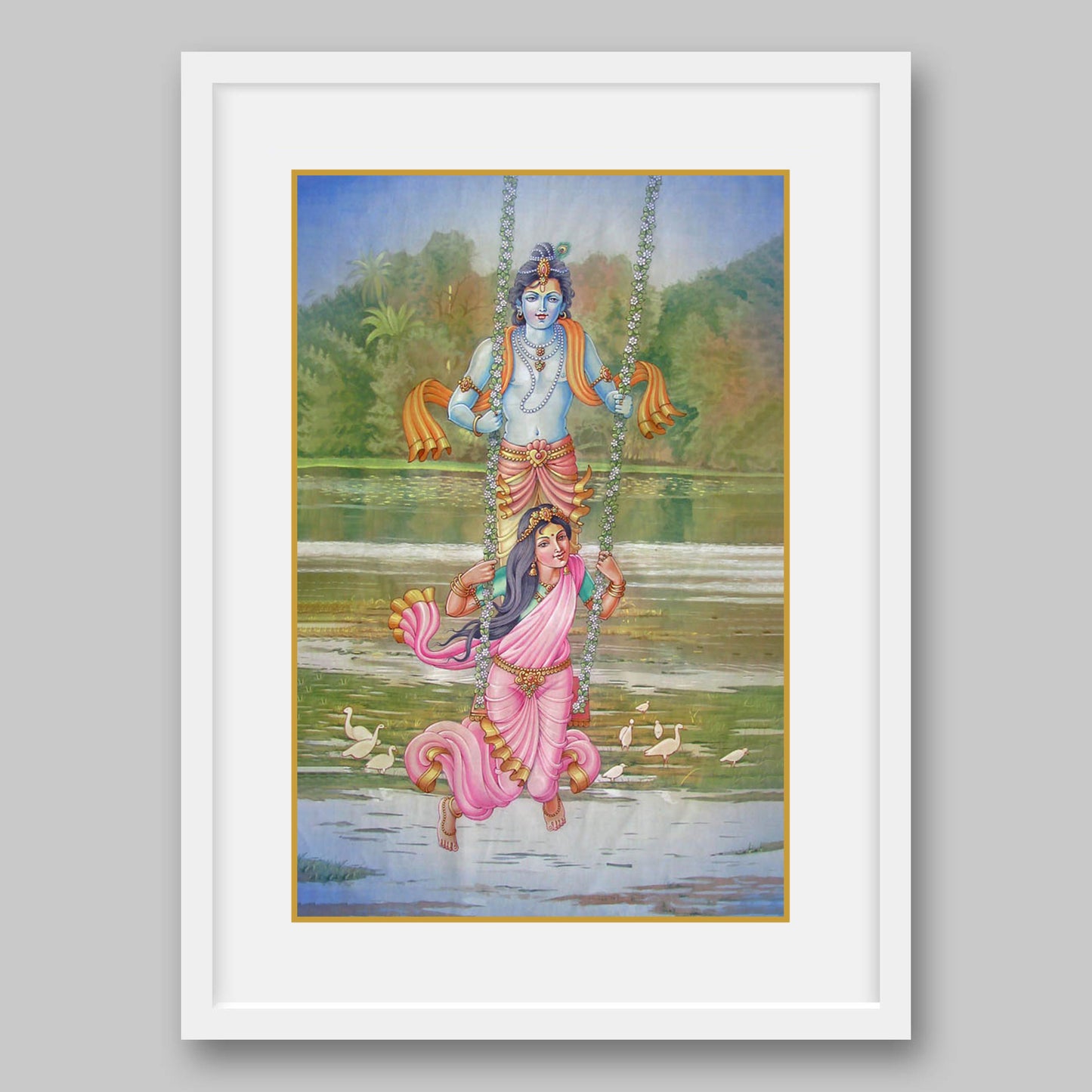 Radha Krishna - High Quality Print of Artwork by Pieter Weltevrede - Sagar World