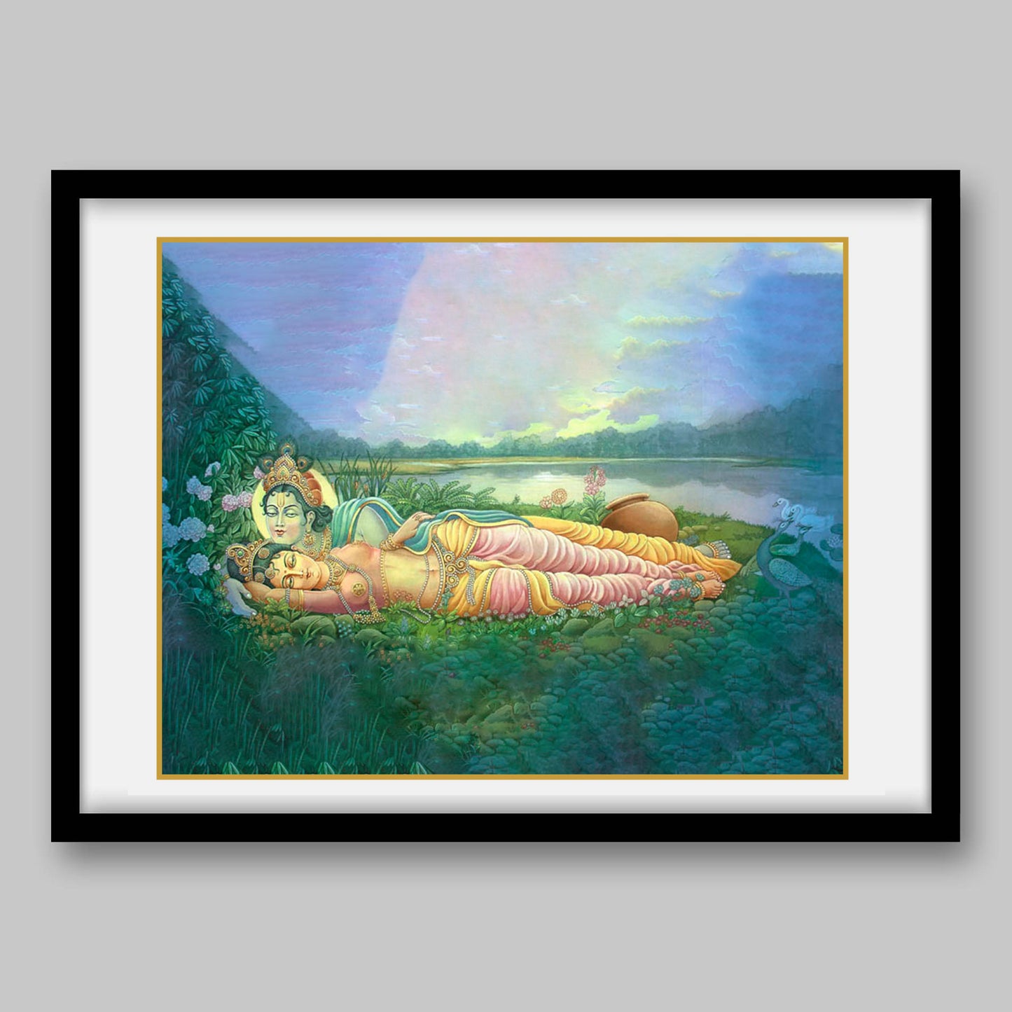 Radha Krishna - High Quality Print of Artwork by Pieter Weltevrede