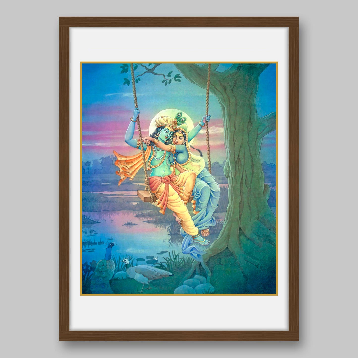 Radha Krishna - High Quality Print of Artwork by Pieter Weltevrede - Sagar World