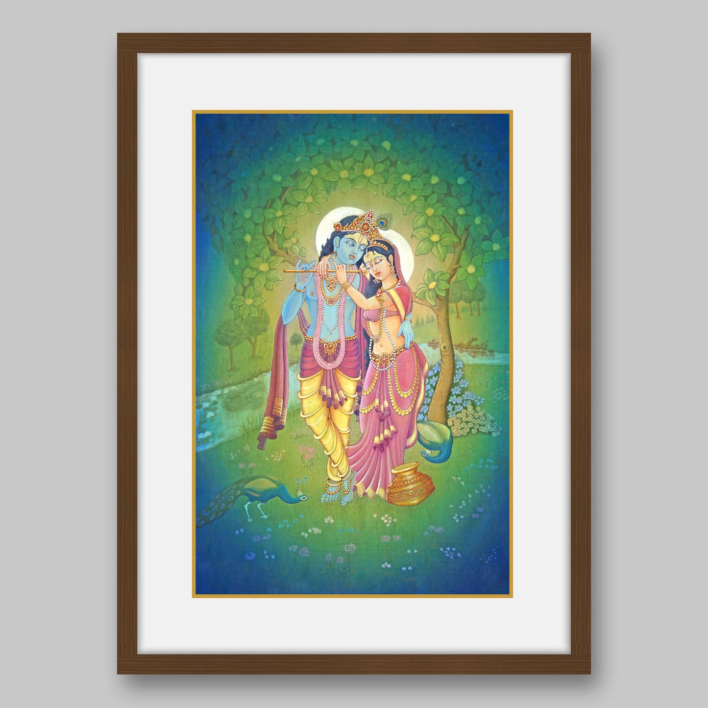 Radha Krishna - High Quality Print of Artwork by Pieter Weltevrede - Sagar World