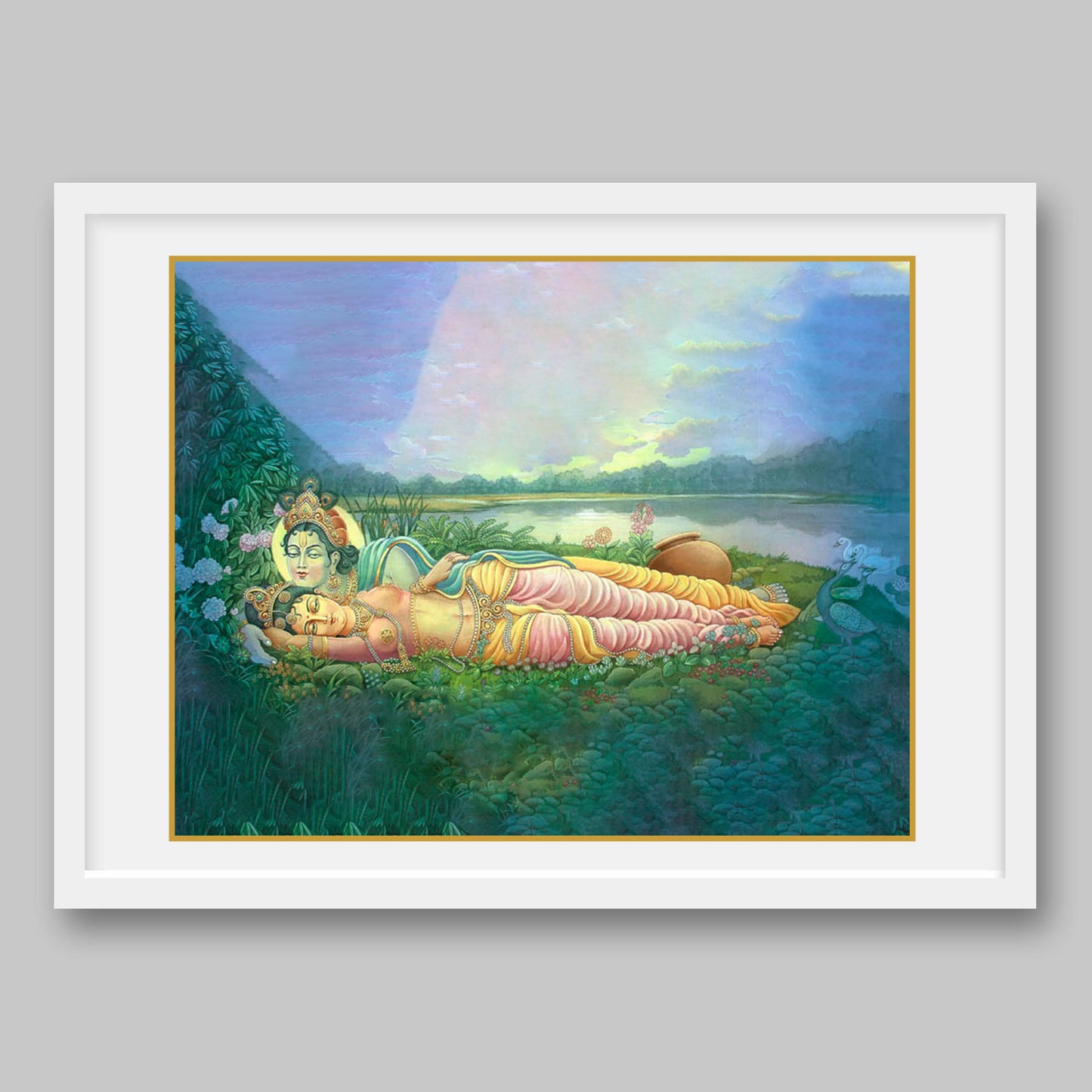 Radha Krishna - High Quality Print of Artwork by Pieter Weltevrede