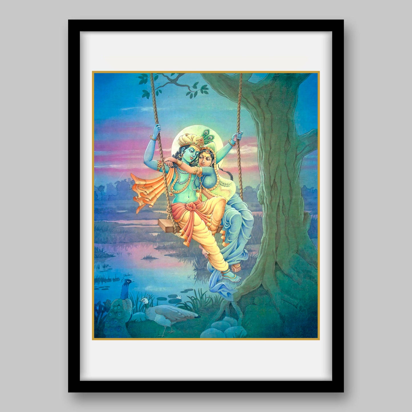 Radha Krishna - High Quality Print of Artwork by Pieter Weltevrede - Sagar World
