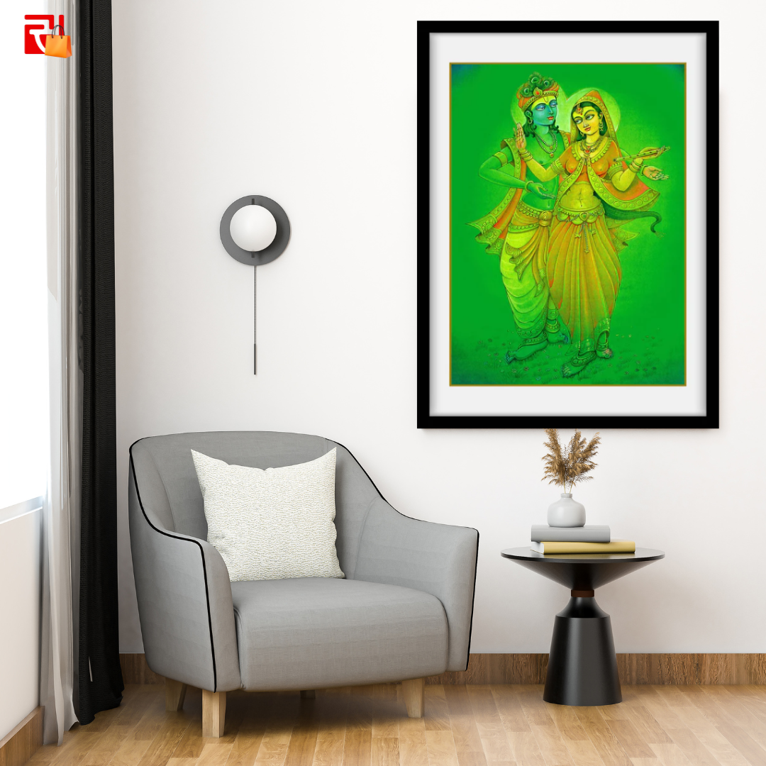 Radha Krishna - High Quality Print of Artwork by Pieter Weltevrede