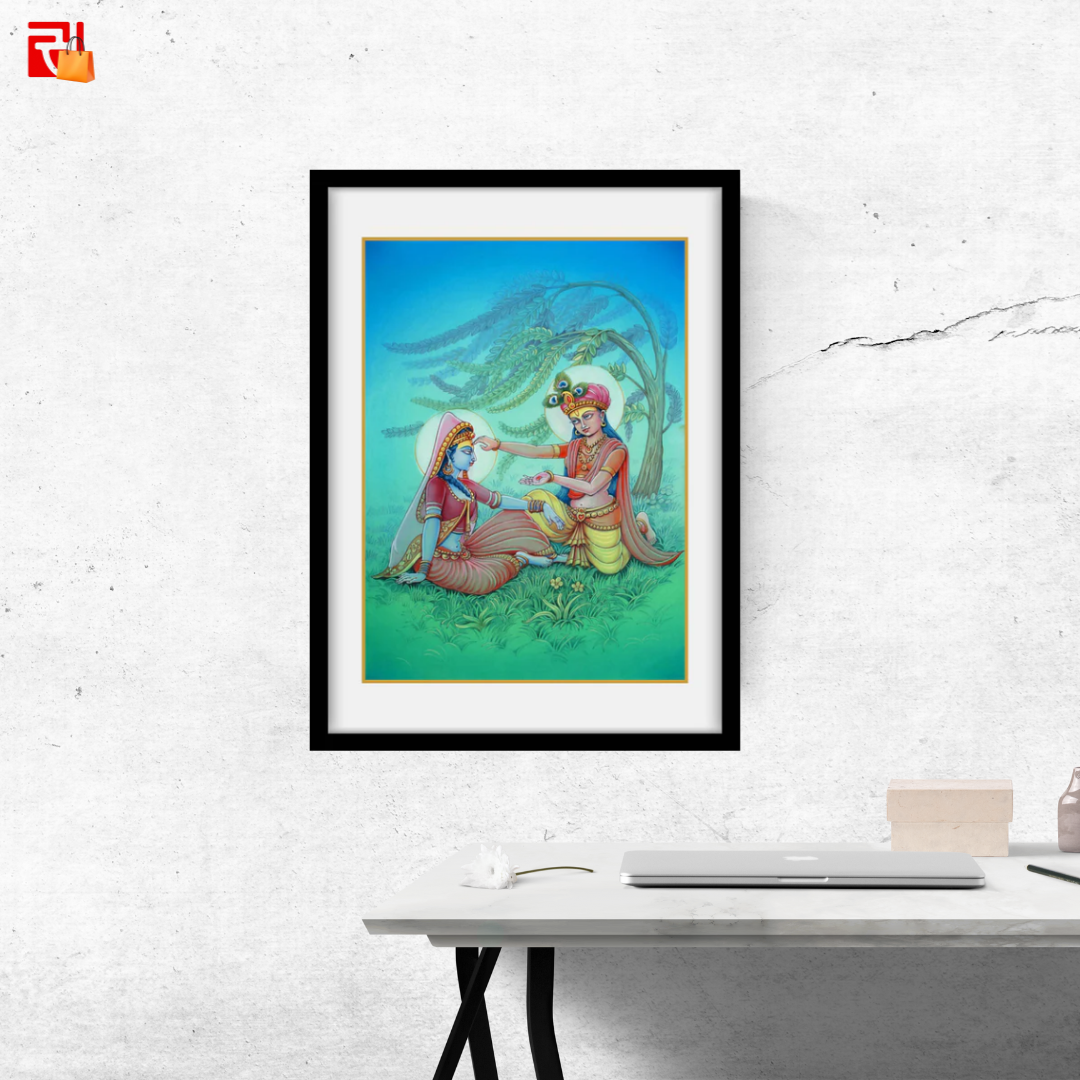Radha Krishna - High Quality Print of Artwork by Pieter Weltevrede