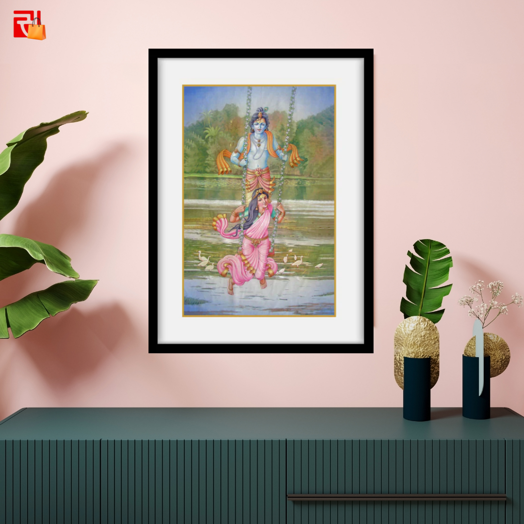 Radha Krishna - High Quality Print of Artwork by Pieter Weltevrede