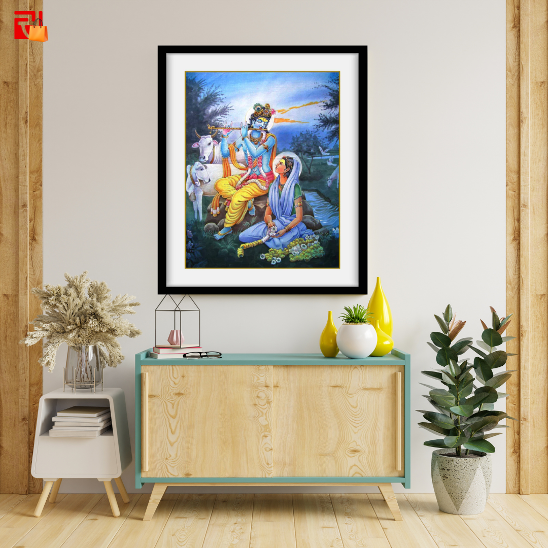 Radha Krishna - High Quality Print of Artwork by Pieter Weltevrede