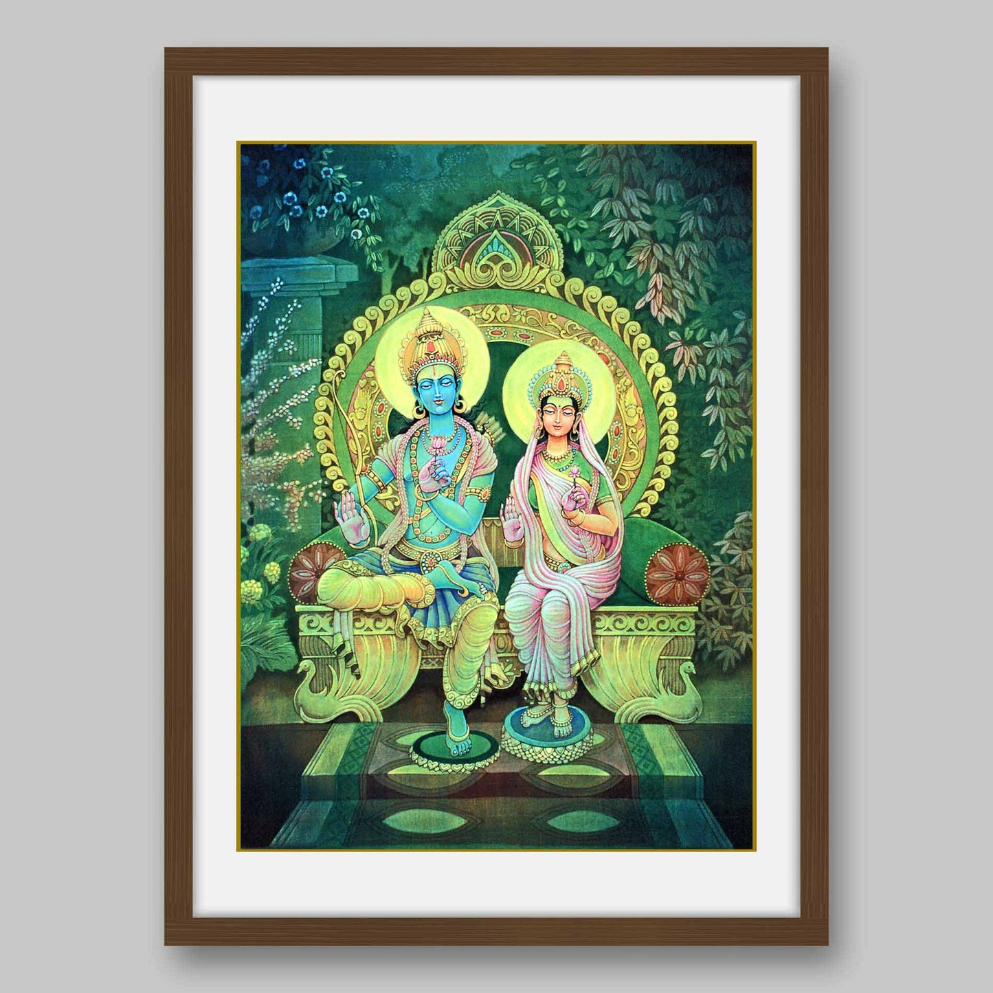 Ram and Sita - High Quality Print of Artwork by Pieter Weltevrede - Sagar World