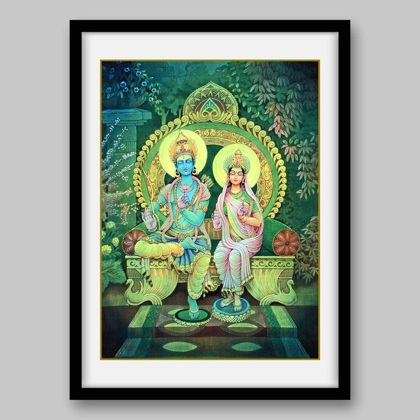 Ram and Sita - High Quality Print of Artwork by Pieter Weltevrede - Sagar World