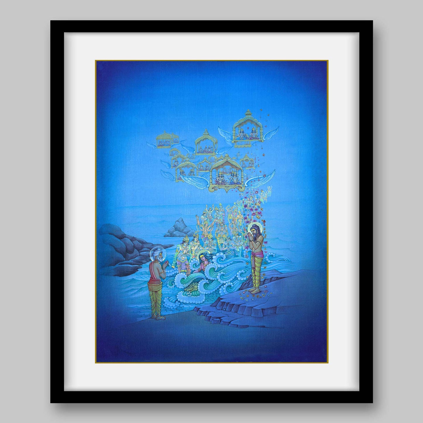 Sagar’s son attaining salvation at Ganga Sagar – High Quality Print of Artwork by Pieter Weltevrede