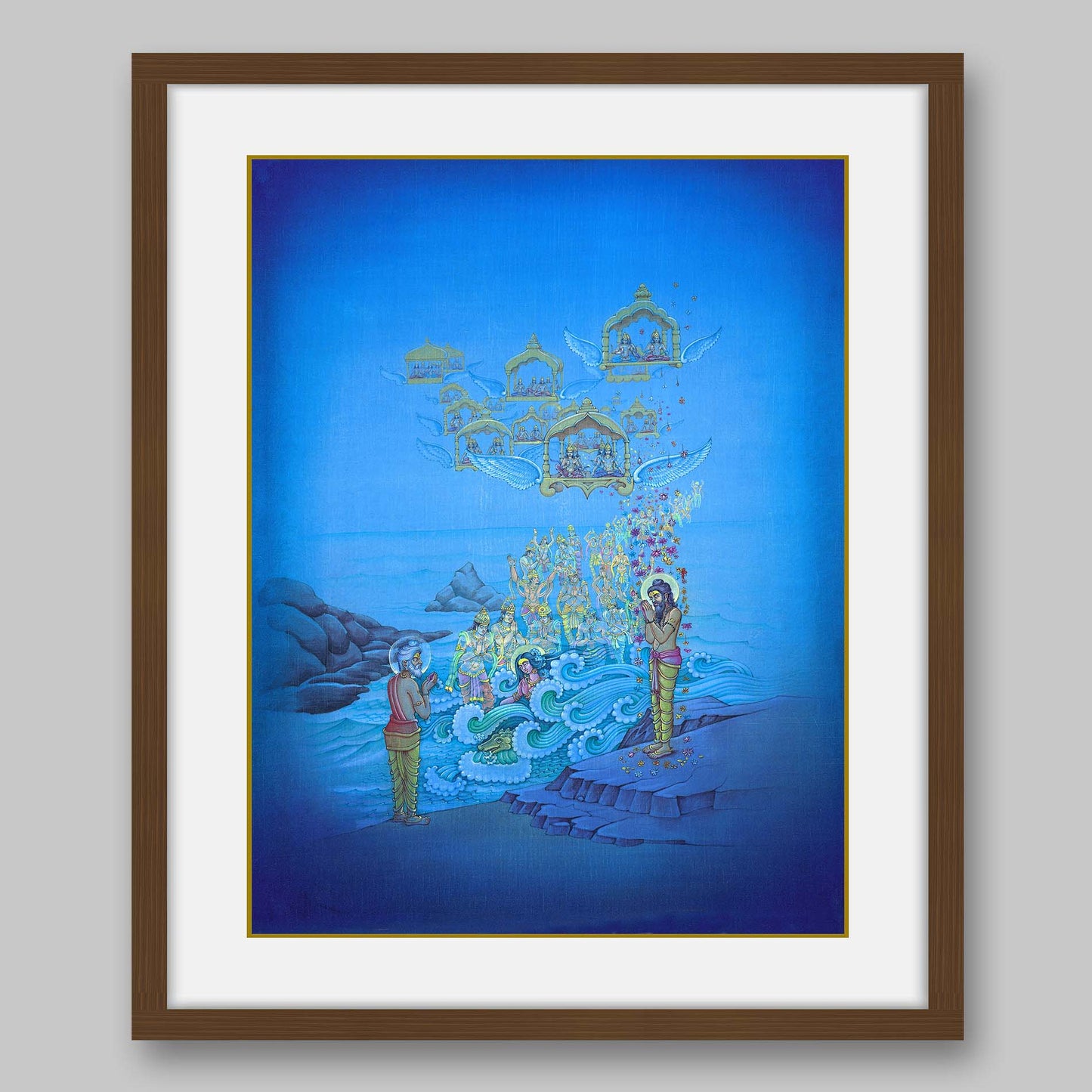 Sagar’s son attaining salvation at Ganga Sagar – High Quality Print of Artwork by Pieter Weltevrede