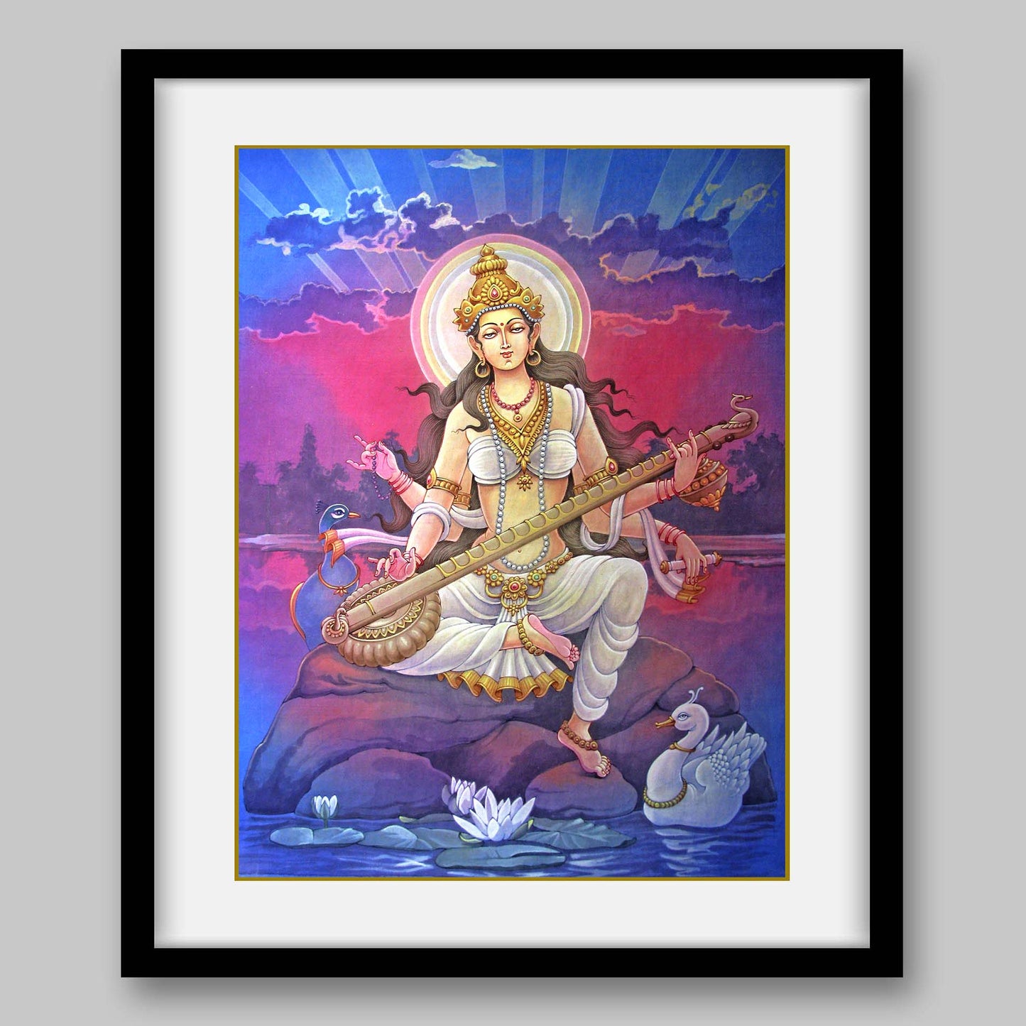 Saraswati – High Quality Print of Artwork by Pieter Weltevrede