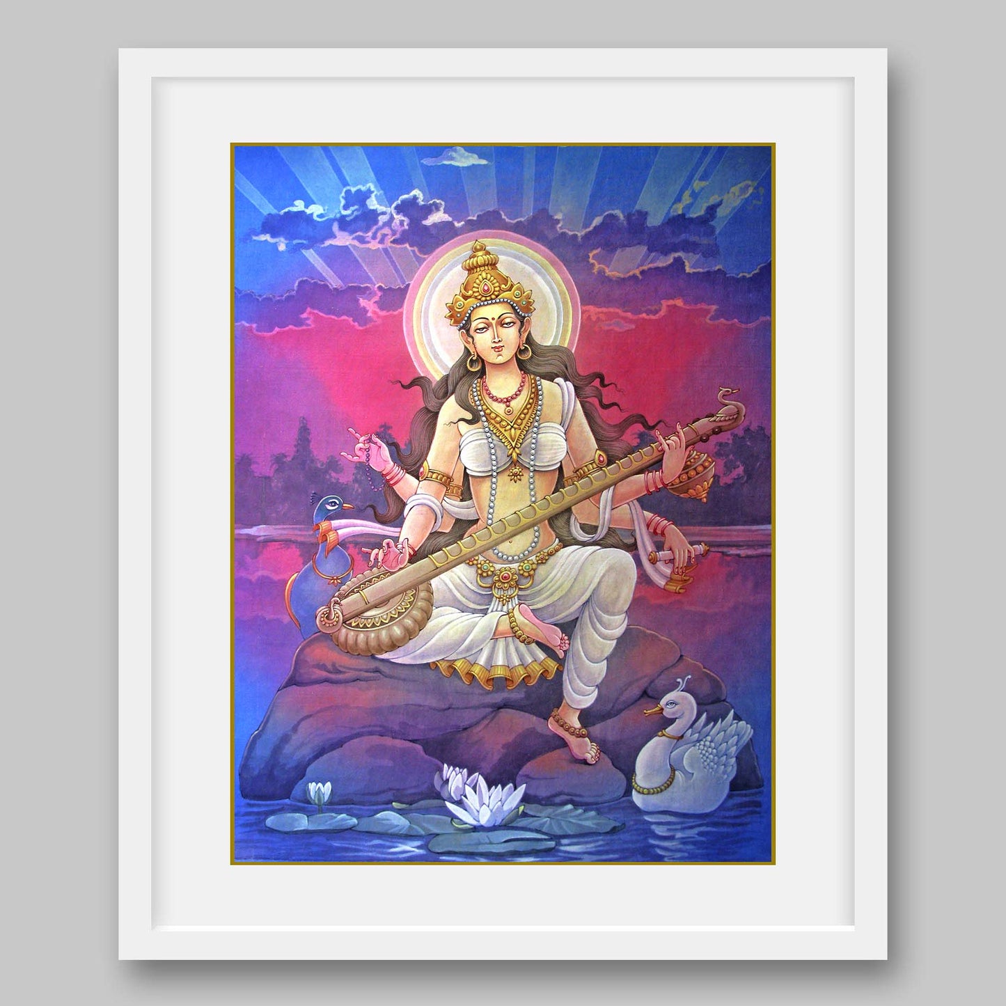 Saraswati – High Quality Print of Artwork by Pieter Weltevrede