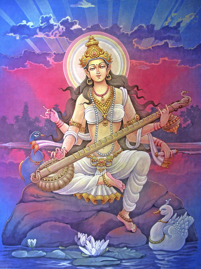 Saraswati – High Quality Print of Artwork by Pieter Weltevrede