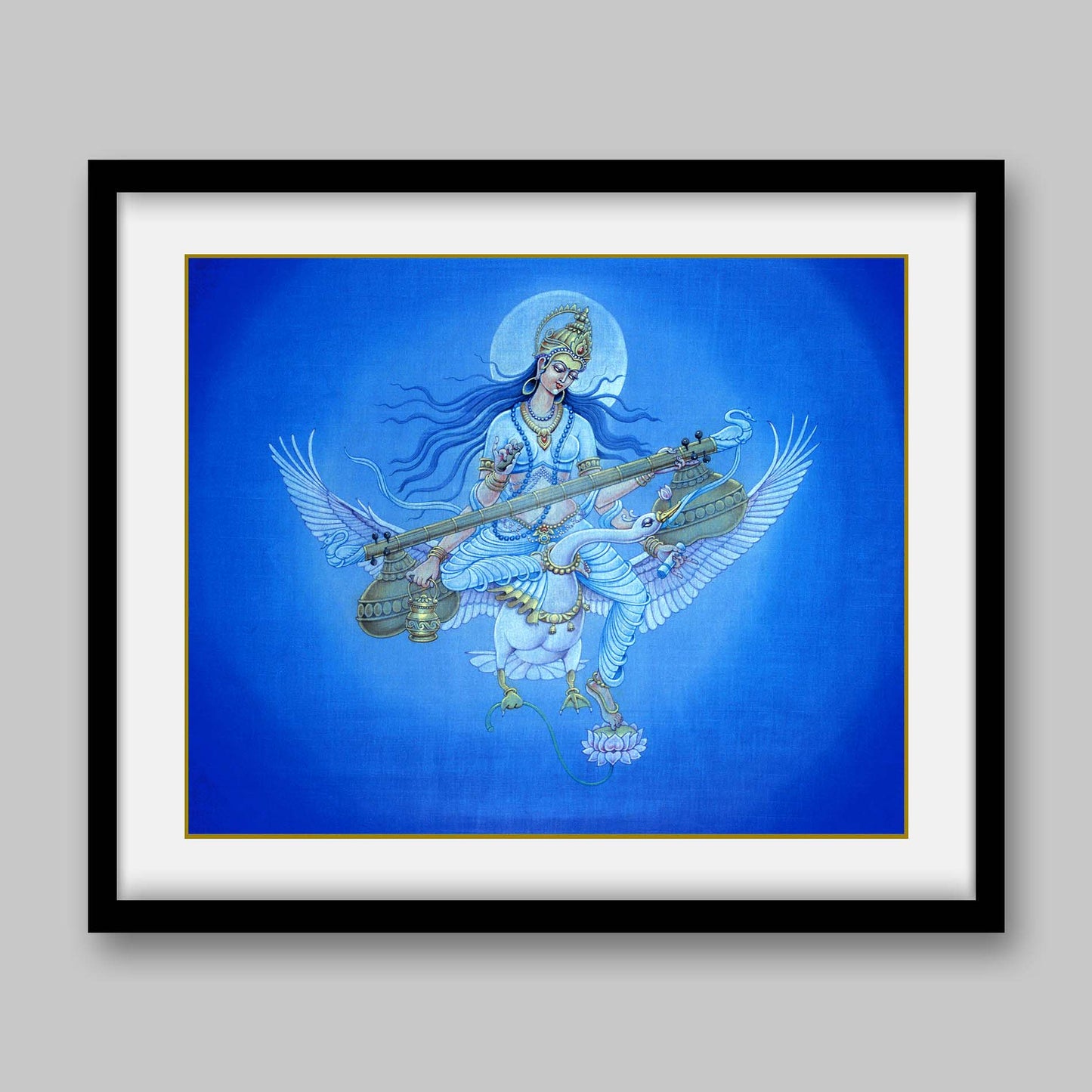 Saraswati - High Quality Print of Artwork by Pieter Weltevrede