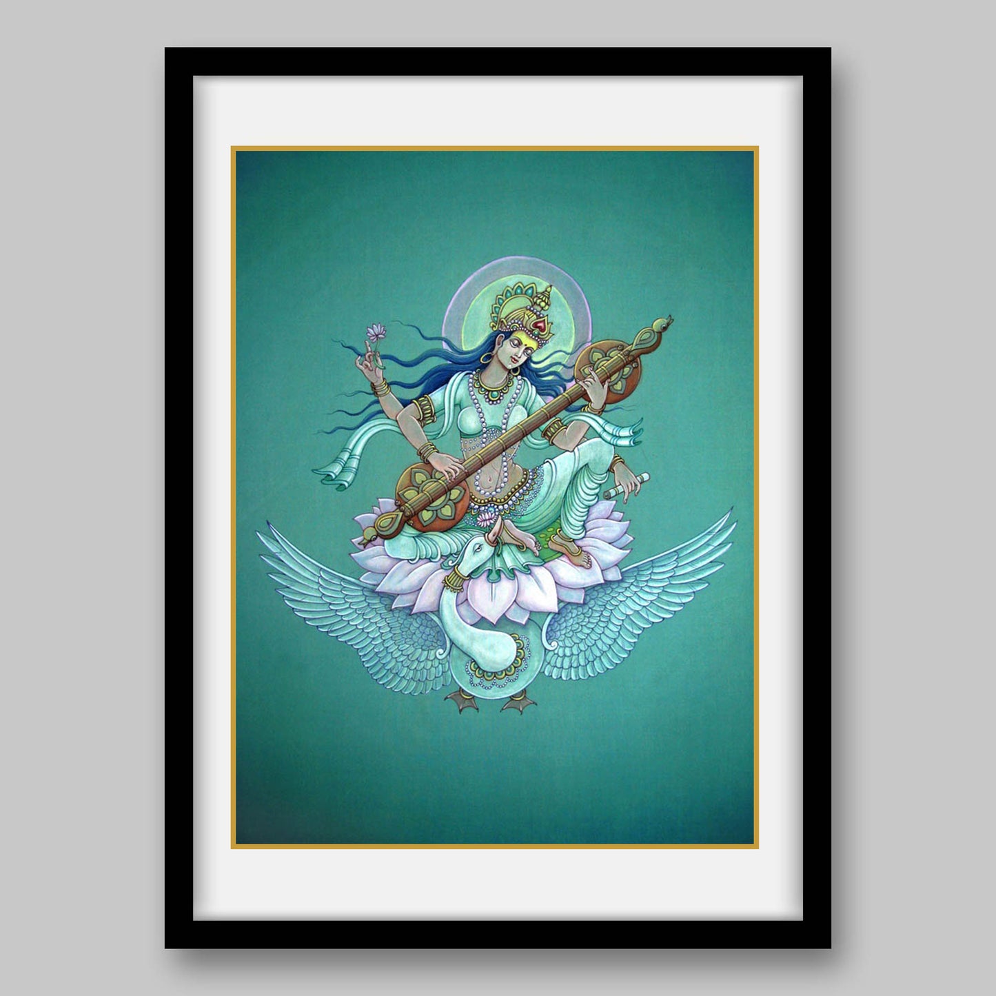 Saraswati – High Quality Print of Artwork by Pieter Weltevrede