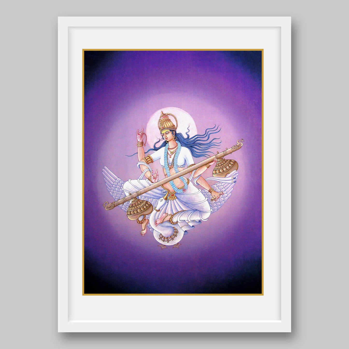 Saraswati – High Quality Print of Artwork by Pieter Weltevrede - Sagar World
