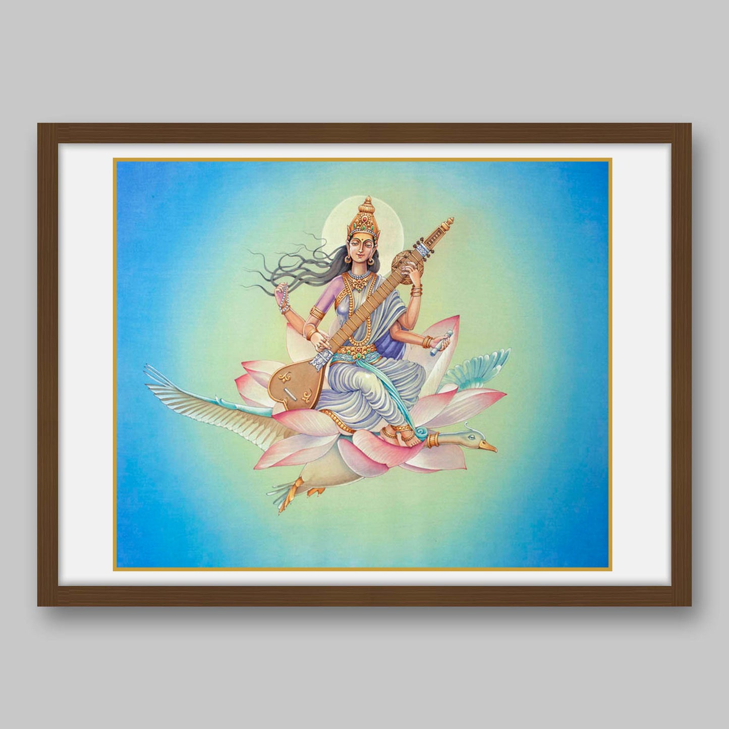 Saraswati – High Quality Print of Artwork by Pieter Weltevrede - Sagar World