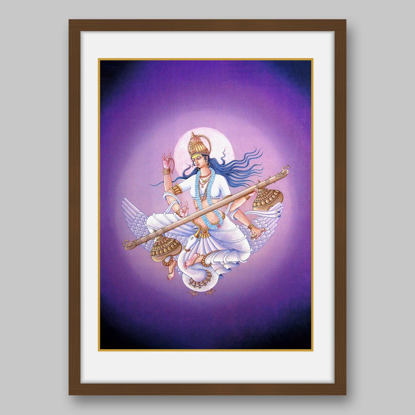 Saraswati – High Quality Print of Artwork by Pieter Weltevrede - Sagar World