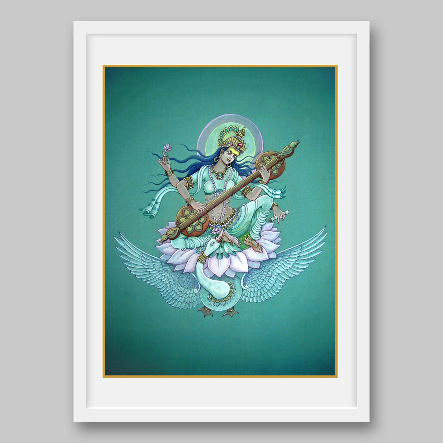 Saraswati – High Quality Print of Artwork by Pieter Weltevrede