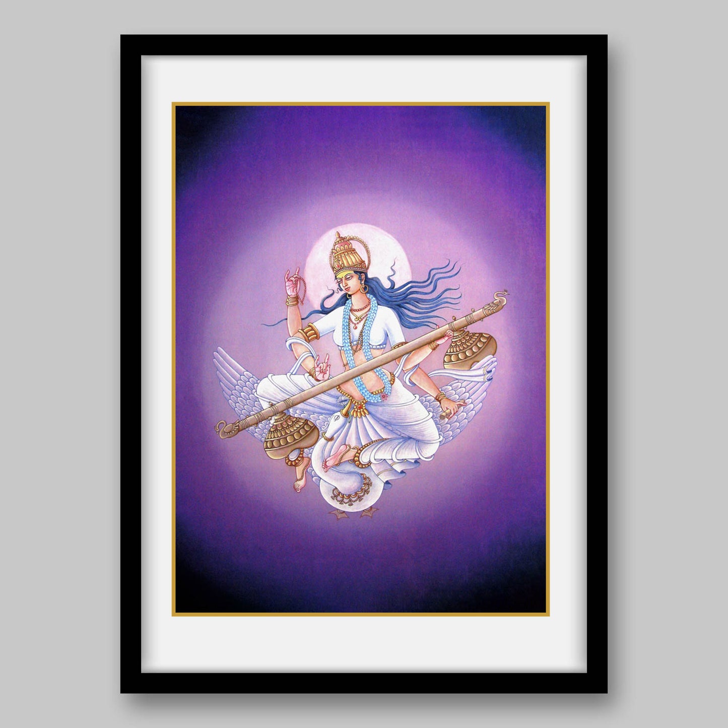 Saraswati – High Quality Print of Artwork by Pieter Weltevrede - Sagar World