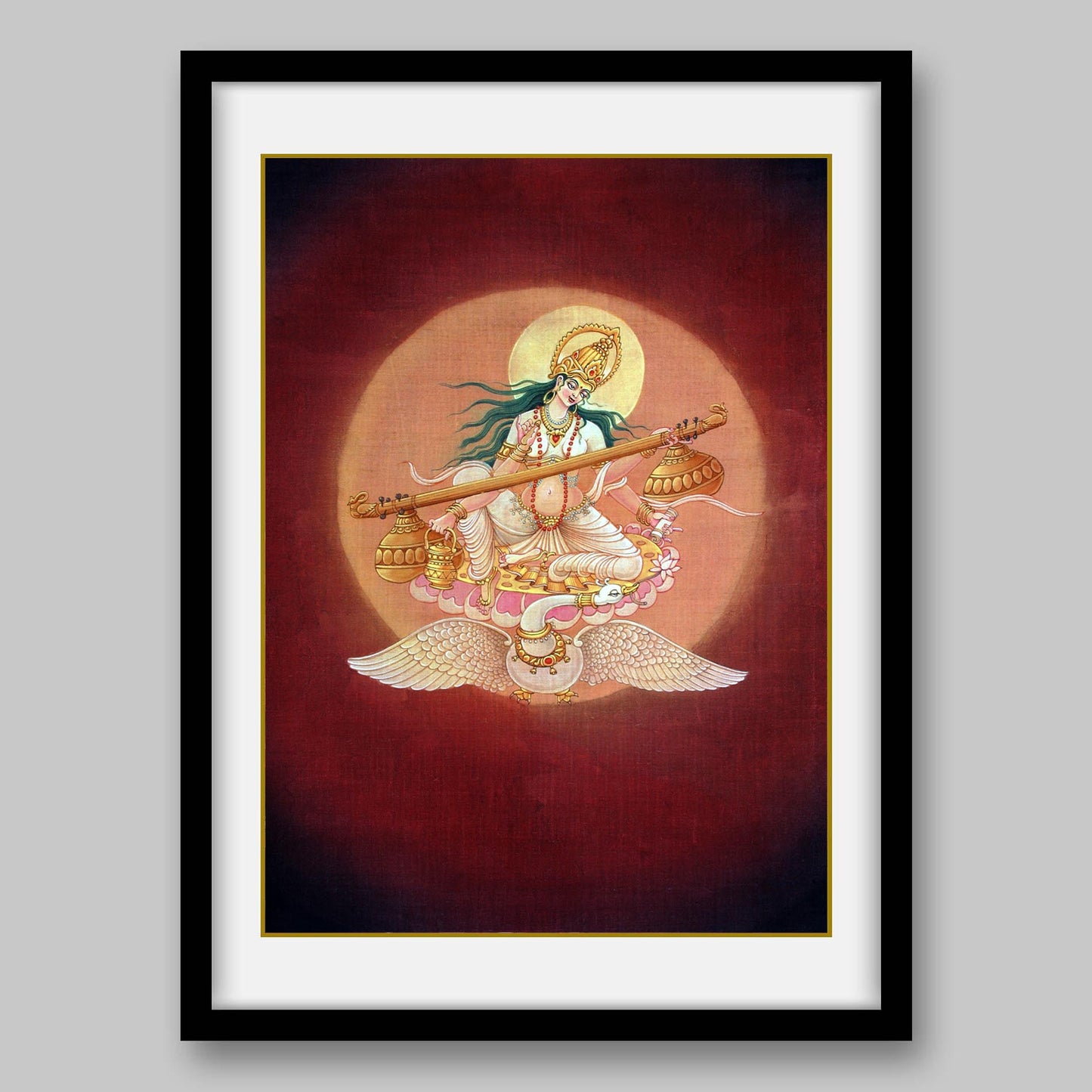 Saraswati - High Quality Print of Artwork by Pieter Weltevrede - Sagar World