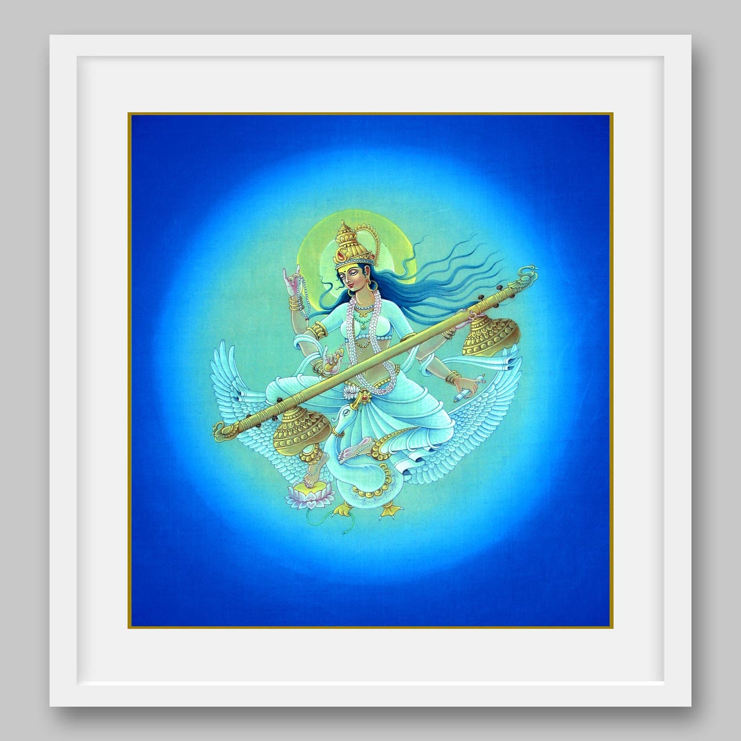 Saraswati - High Quality Print of Artwork by Pieter Weltevrede - Sagar World