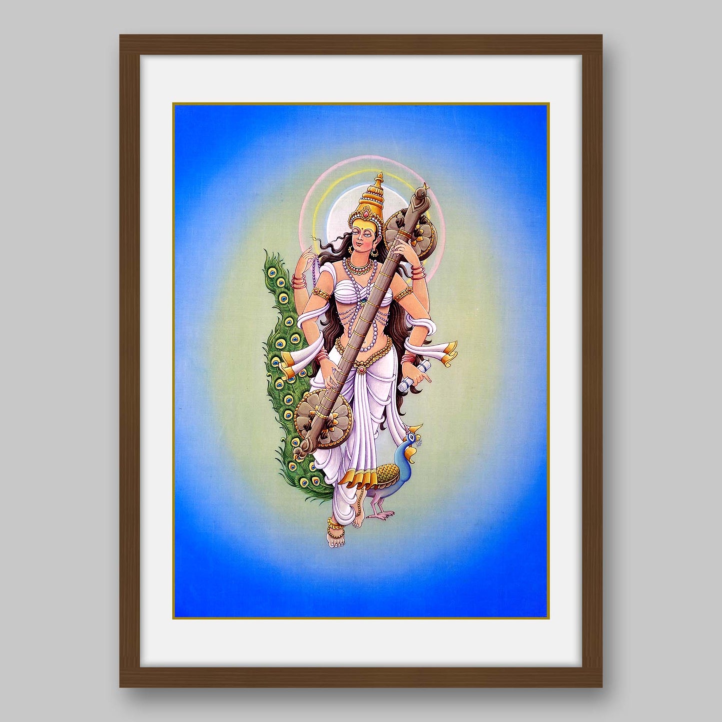 Saraswati – High Quality Print of Artwork by Pieter Weltevrede - Sagar World