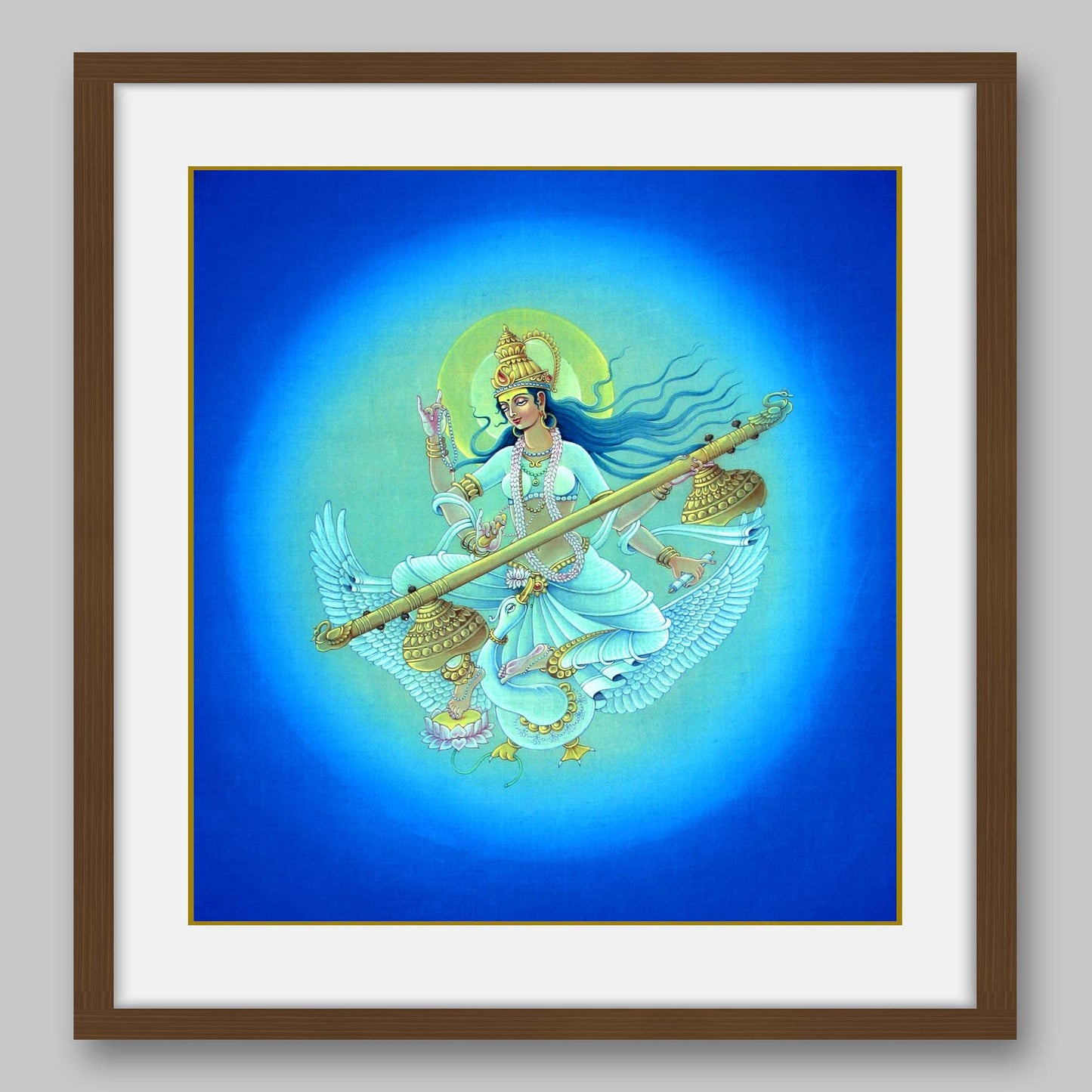 Saraswati - High Quality Print of Artwork by Pieter Weltevrede - Sagar World