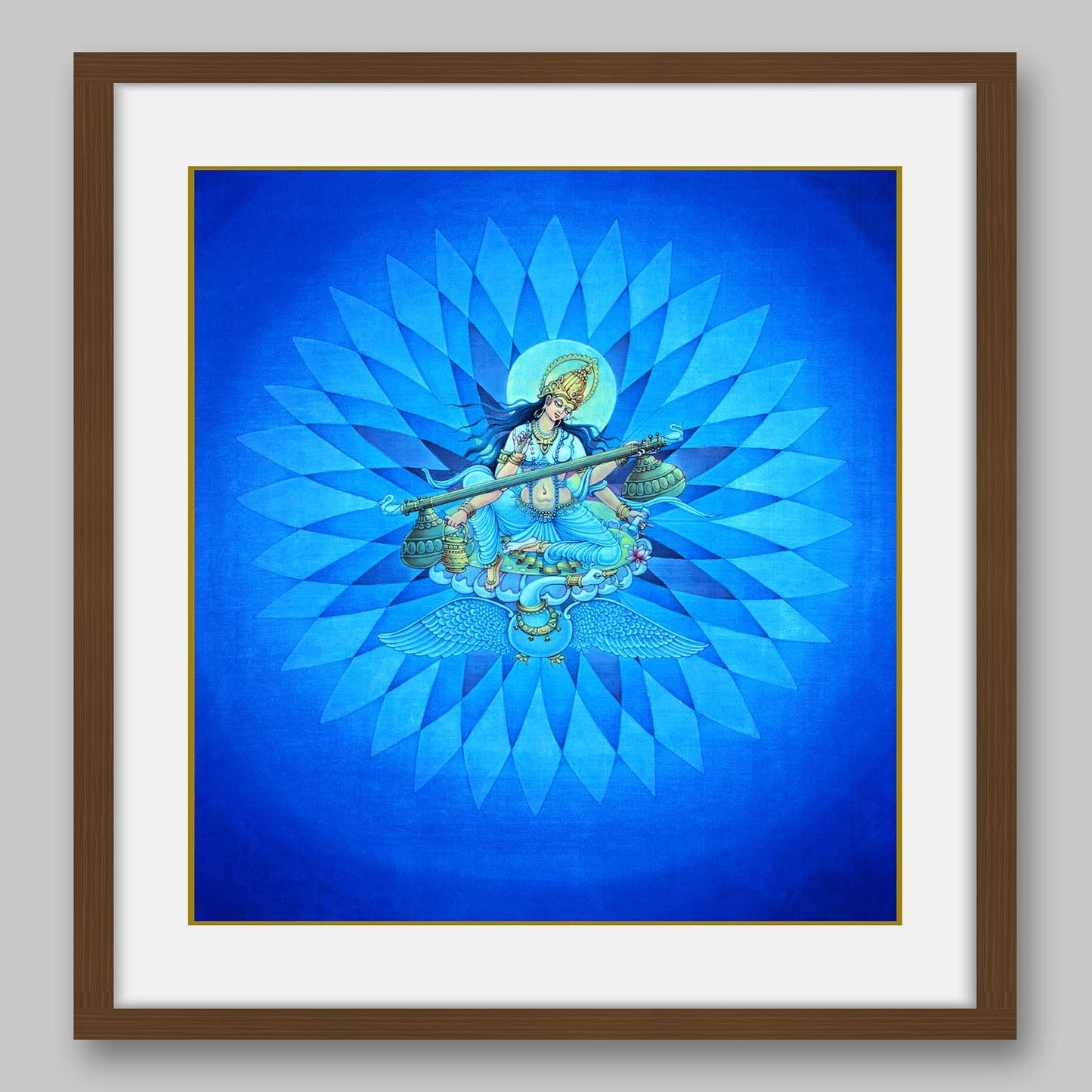 Saraswati - High Quality Print of Artwork by Pieter Weltevrede