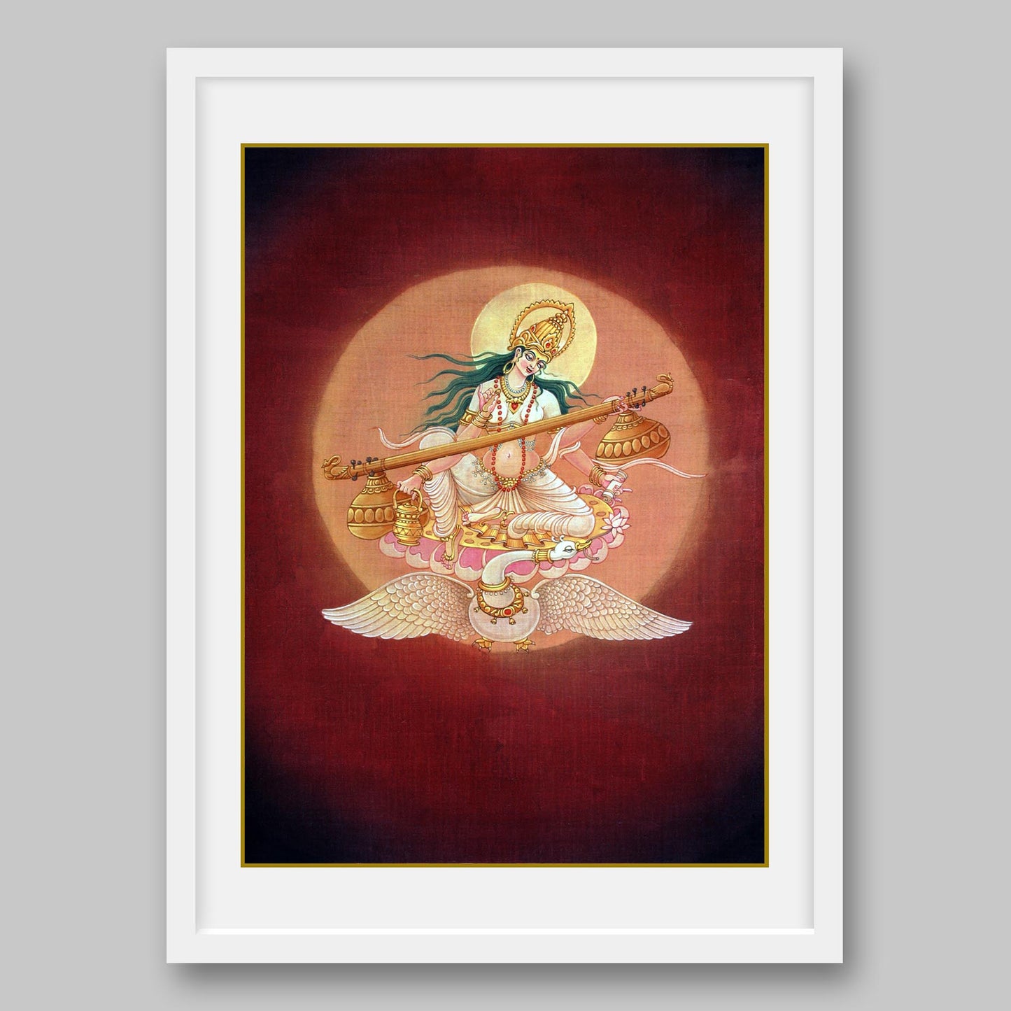 Saraswati - High Quality Print of Artwork by Pieter Weltevrede - Sagar World