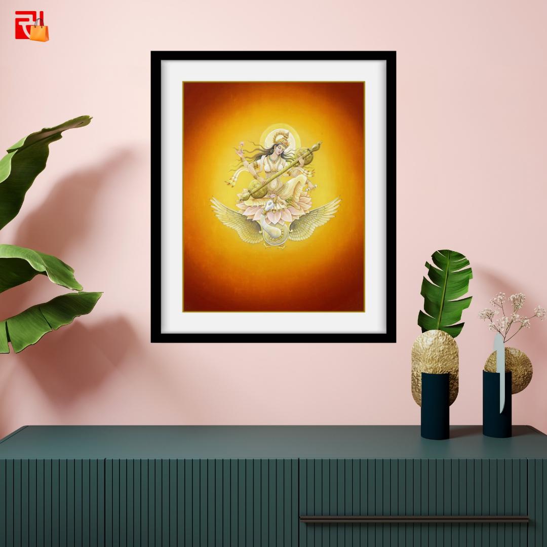 Saraswati – High Quality Print of Artwork by Pieter Weltevrede