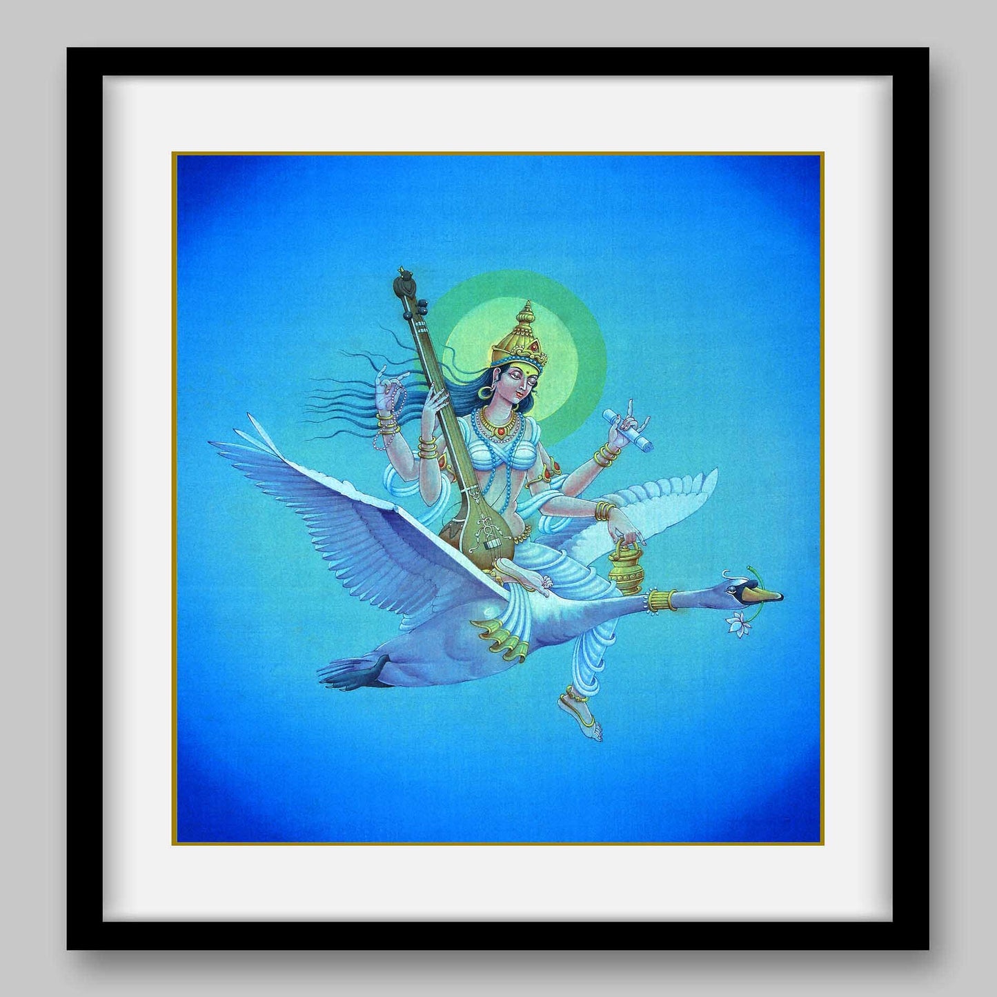 Saraswati - High Quality Print of Artwork by Pieter Weltevrede - Sagar World