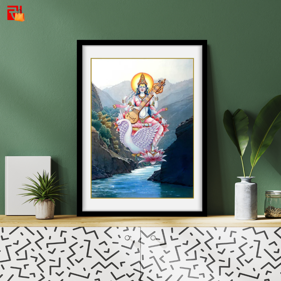 Saraswati - High Quality Print of Artwork by Pieter Weltevrede