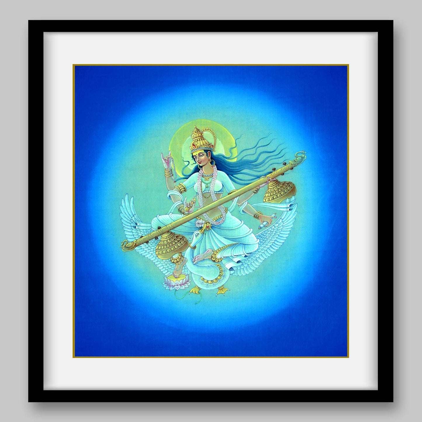 Saraswati - High Quality Print of Artwork by Pieter Weltevrede - Sagar World