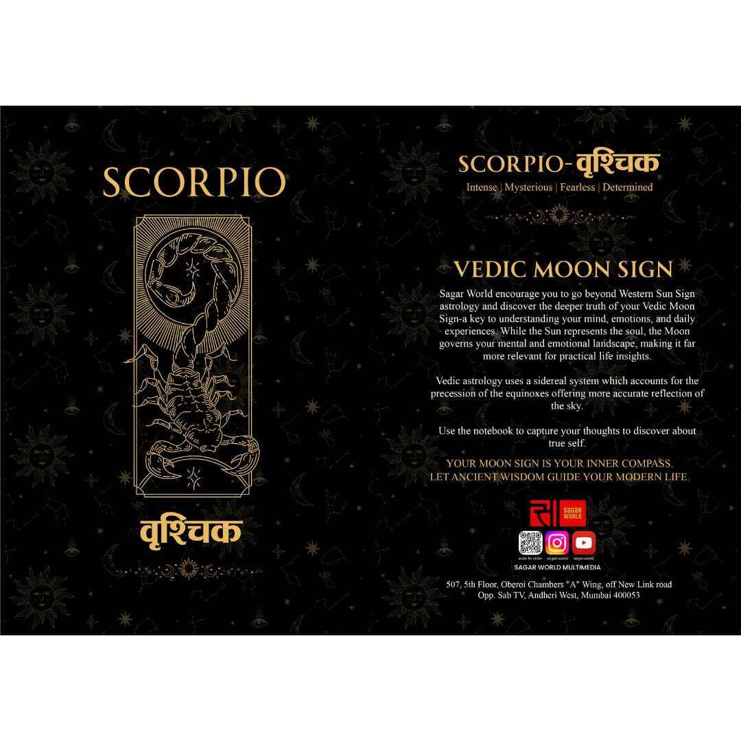 Vrishchik Moon Sign Personal Diary – Awaken Transformation, Passion & Hidden Depths