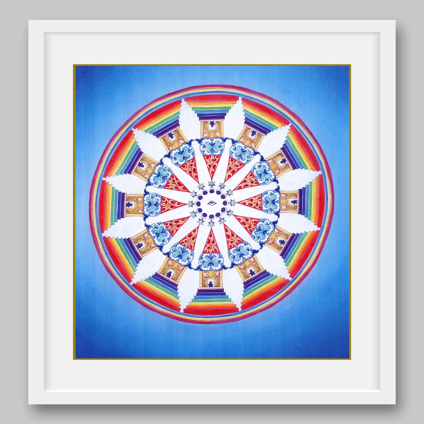 Seven Chakras Abstract – High Quality Print of Artwork by Pieter Weltevrede - Home Decor - Sagar World