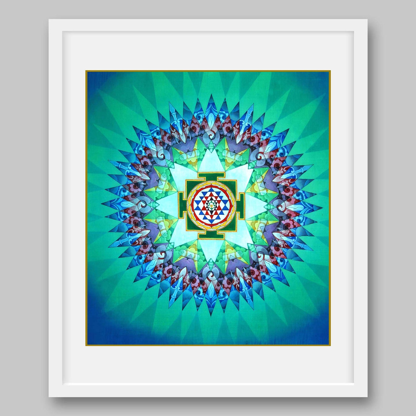 Sri Yantra - High Quality Print of Artwork by Pieter Weltevrede - Home Decor - Sagar World