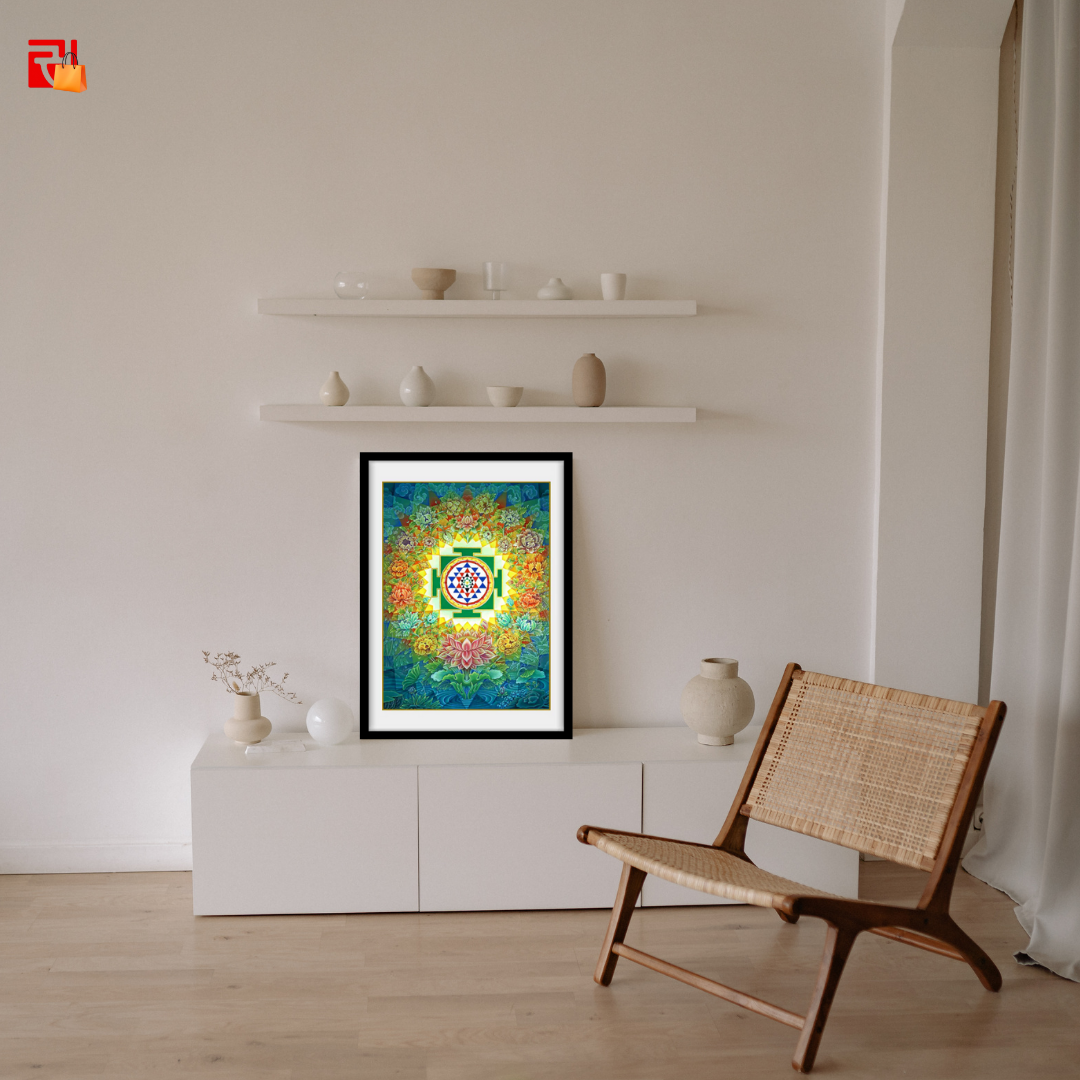 Sri Yantra - High Quality Print of Artwork by Pieter Weltevrede - Home Decor