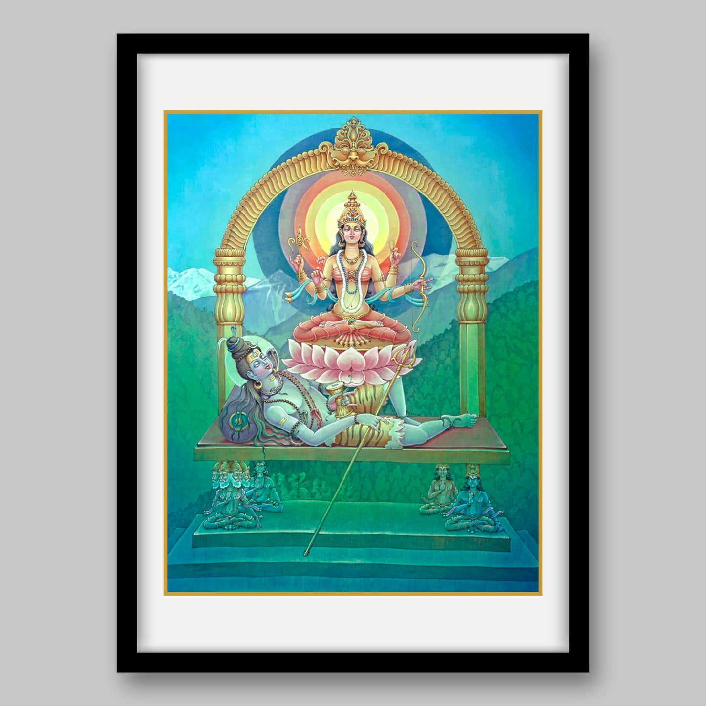 Tripura Sundari - High Quality Print of Artwork by Pieter Weltevrede - Sagar World