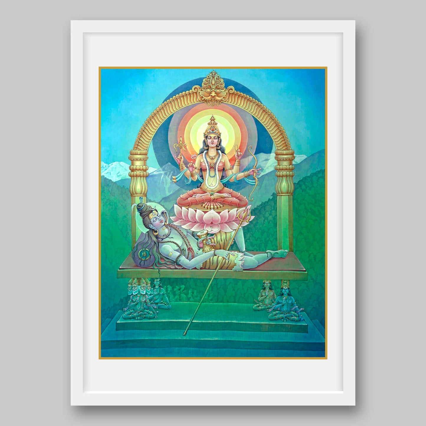 Tripura Sundari - High Quality Print of Artwork by Pieter Weltevrede - Sagar World