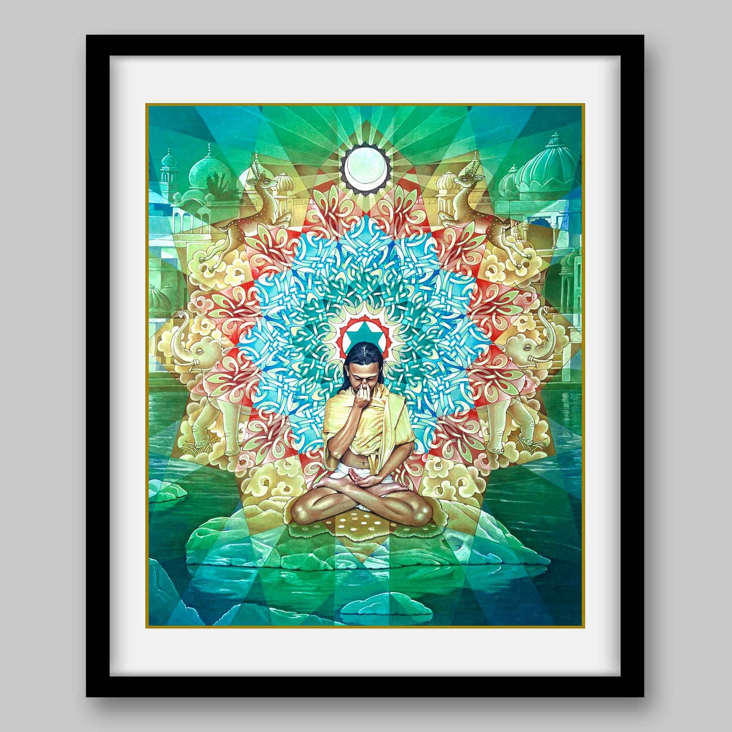 Vishnu Granthi Yantra - High Quality Print of Artwork by Pieter Weltevrede - Sagar World