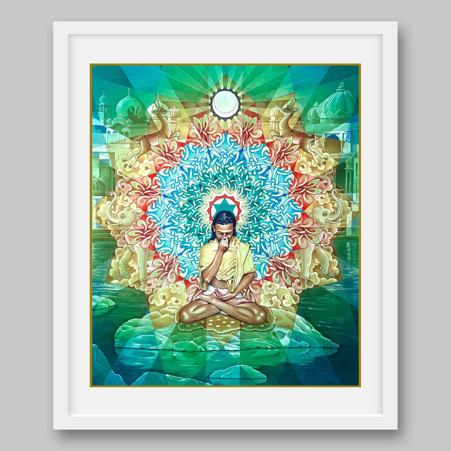 Vishnu Granthi Yantra - High Quality Print of Artwork by Pieter Weltevrede - Sagar World